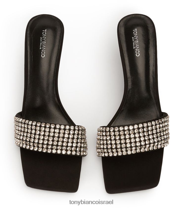 עקבים נמוכים | נשים קריסטל/זמש שחור Tony Bianco עקבי עמוס 8BNR8T54